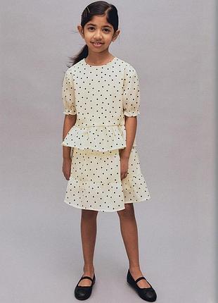 Костюм в горох h&m 6-7р