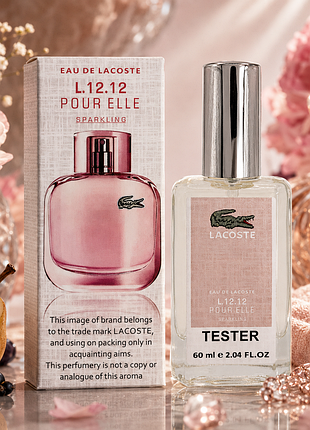 Парфум жіночий lacoste eau de l.12.12 pour elle sparkling 60мл