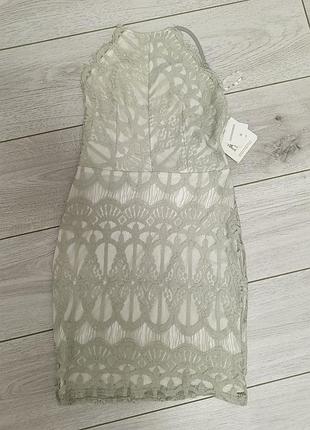 Вишукана мереживна сукня міні з американською проймою missguided, розмір s (eu 36)
