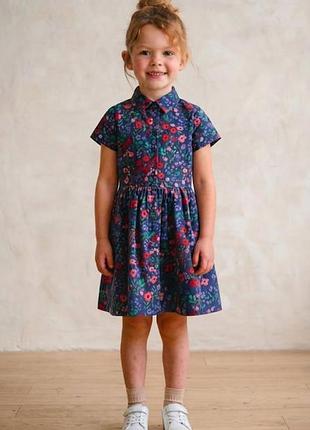 🌸👗 яскрава літня сукня-сорочка bluezoo на дівчинку / 5 років  🌺👧✨