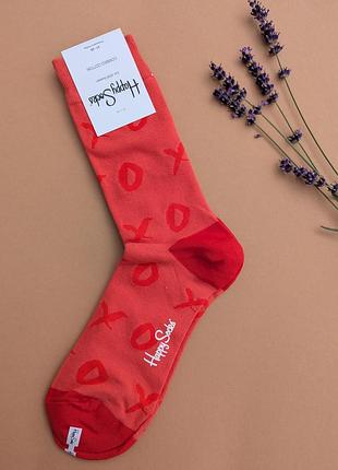 Шкарпетки чоловічі happy socks червоні хо демісезонні, червоний 2701818