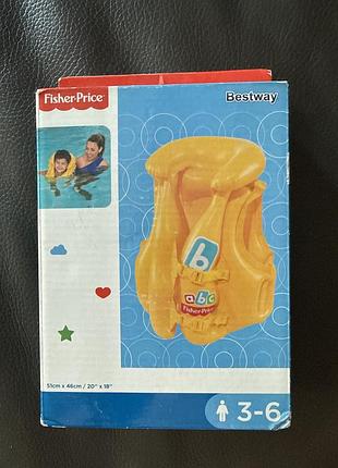Жилет надувний для плавання, дитячий bestway fisherprice