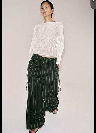 Штани льон zara колекція літо 2026, розмір л