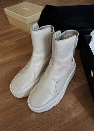 Puma fenty chelsea boots 38.5 (24 см) в отличном состоянии, кожаные