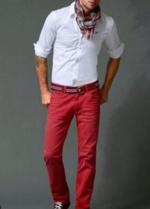 Мужские приглушенно-красные джинсы scotch &amp; soda модели pike
размер 33/34, l.