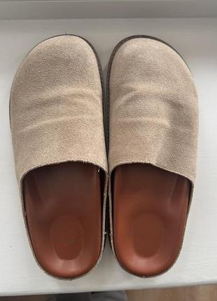 Клоги замшеві zara