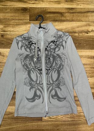 Кофта monari y2k | вінтаж | tribal | стрази | приталена