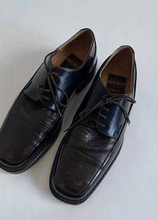 Туфлі чоловічі aldo bruе made in italy в чорному кольорі