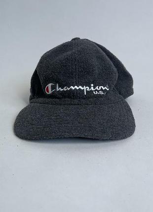 Кепка чоловіча champion шерстяна в сірому кольорі