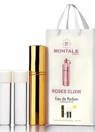 Міні парфум жіночий з феромонами montale roses elixir 3х15ml (22597)