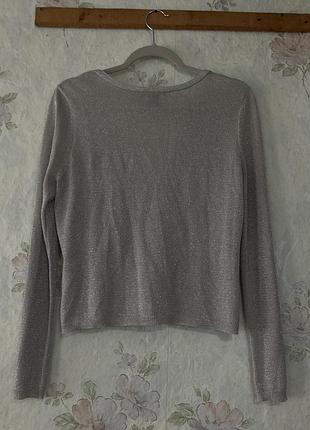 Сріблястий кардиган h&m 2