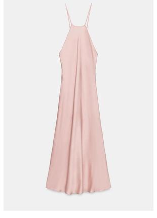 Сатинова сукня довга zara 2111/987/620