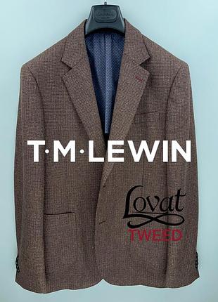 T.m.lewin піджак твід блейзер твідовий чоловічий на тканині lovat tweed scotland шотландія розмір 50 / 52 / l