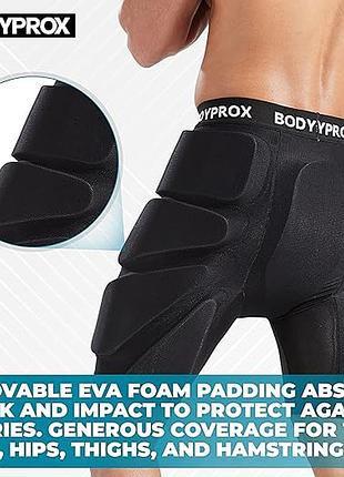 Bodyprox мужские шорты с защитными противоударными вставками для спорта
