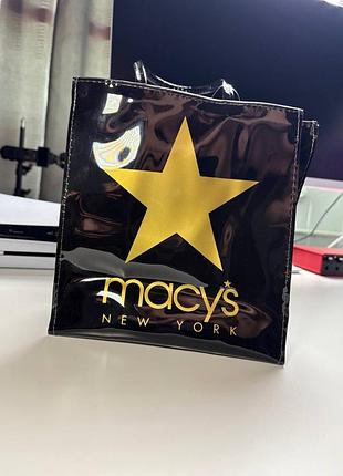 Черная виниловая сумка macy’s