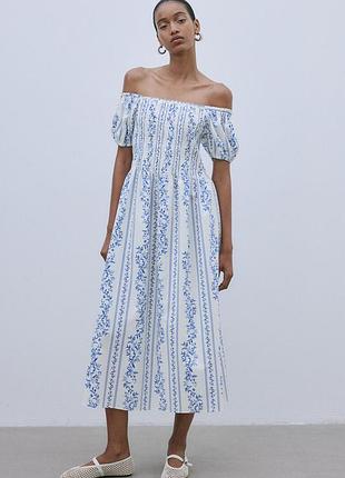 🥰 довга сукня в квітковий принт h&m віскоза бавовна xxl