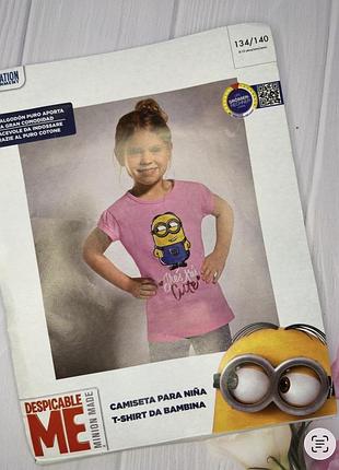 Футболка для дівчинки minion