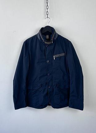 Куртка блейзер gimo's navy blue field jacket blazer men's size it 48 m business casual
