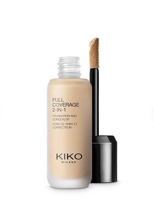 Kiko milano full coverage 2-in-1 foundation & concealer n25