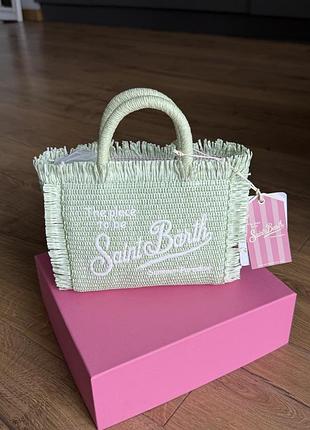 Mc2 saint barth mini raffia tote bag