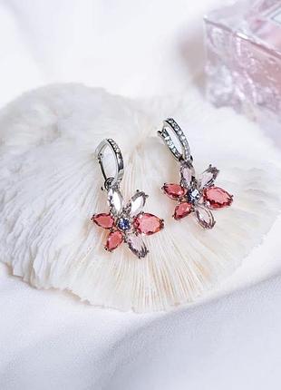 Сережки gema swarovski