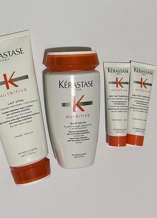 Глибоко відновлюючий кондиціонер для сухого волосся kerastase nutritive lait vital, 200 мл
