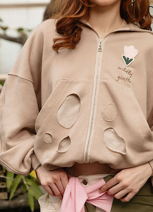 Худи зип tulip