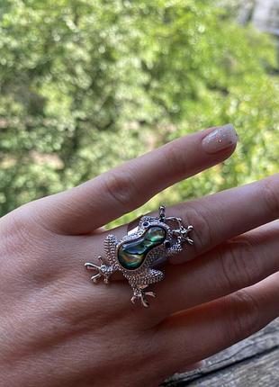 Кольцо жабка галиотис безразмерное
