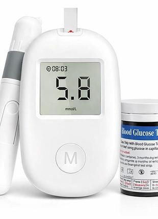 Глюкометр glucose meter glm-76 з тест-смужками 50 шт — прилад для вимірювання цукру в крові
