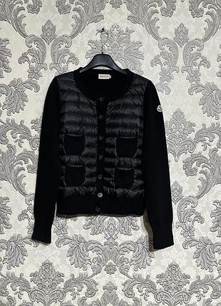 Moncler maglione tricot кардиган гібрид куртка жіноча розмір л оригінал