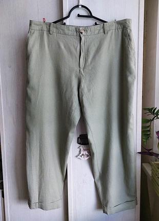 Льняные брюки zara, 54 - 58 укр.