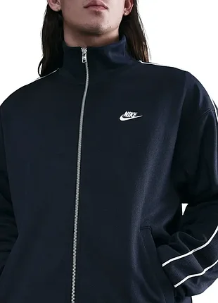 Толстовка чоловіча nike m nk club knit os track jacket темно-синя hv1417-451