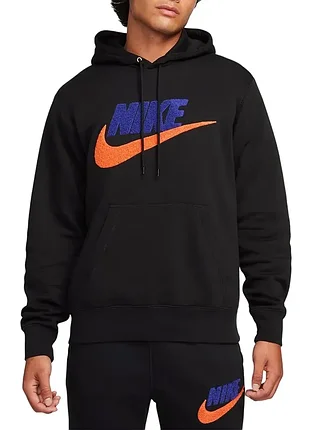 Толстовка чоловіча nike m nk club bb po chnl ftra чорна fn3104-010
