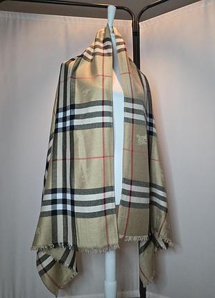 Кашемировый палантин burberry с логотипом