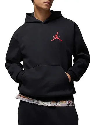 Толстовка мужская nike m j jumpman flc po черная im9795-010