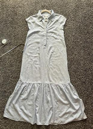 Платье миди h&m вискоза xs