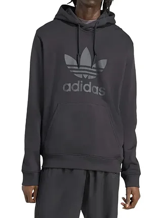Толстовка чоловіча adidas trefoil hoody чорна