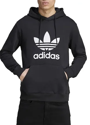 Толстовка чоловіча adidas trefoil hoody чорна