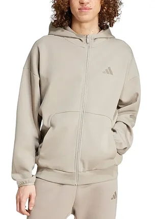 Мужская толстовка adidas m fi sl fz бежевая