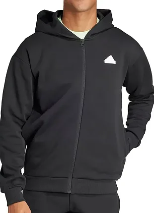 Мужская толстовка adidas m fi bos fz черная