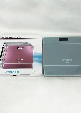 Весы для пола электронные iscale 2017d 180кг (0,1кг), с температурой. цвет: белый