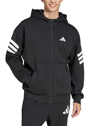 Мужская толстовка adidas m fi 3s fz черная