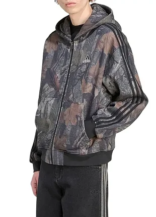 Толстовка чоловіча adidas camo fz хакі