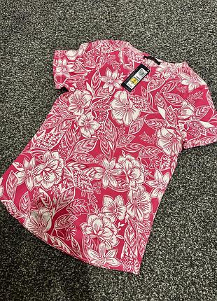 Новая футболка цветочный принт m&s