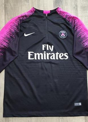 Спортивна кофта для тренувань nike paris saint-germain vaporknit 1/4 zip training drill top 2018/19
