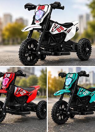Электромотоцикл для детей cool mountain 26x-130 / детский электро мотоцикл с led-подсветкой и музыкой