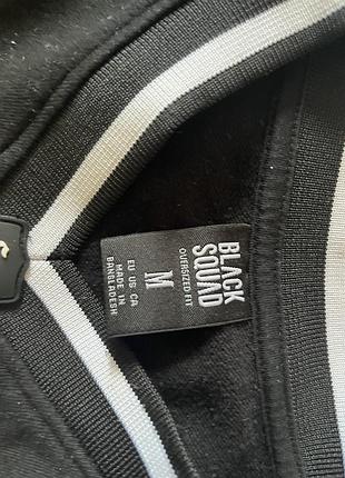 Лонгслив oversized black squad 2