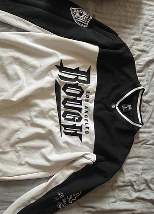 Лонгслив oversized black squad