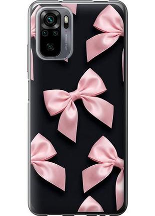 Чехол на xiaomi poco m5s coquette ribbons dark coquette из силикона fch_0149876