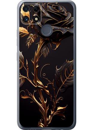 Чехол на realme c25 роза 3 из силикона fch_0150672